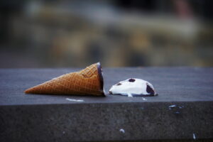 failure dropped ice-cream